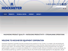 Tablet Screenshot of hockmeyer.com
